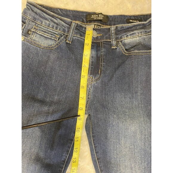 Judy Blue Crop Flared Fit Size 5 / 27 JB8440 Raw Hem Stretch Stylish Comfort - Picture 3 of 9